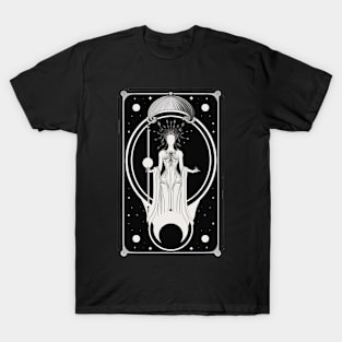 Crescent Moon Tarot Card Astrology Occult T-Shirt